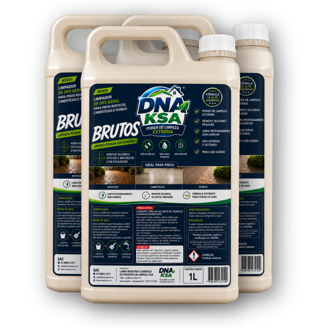 Kit com 3 galões DNA KSA Brutos