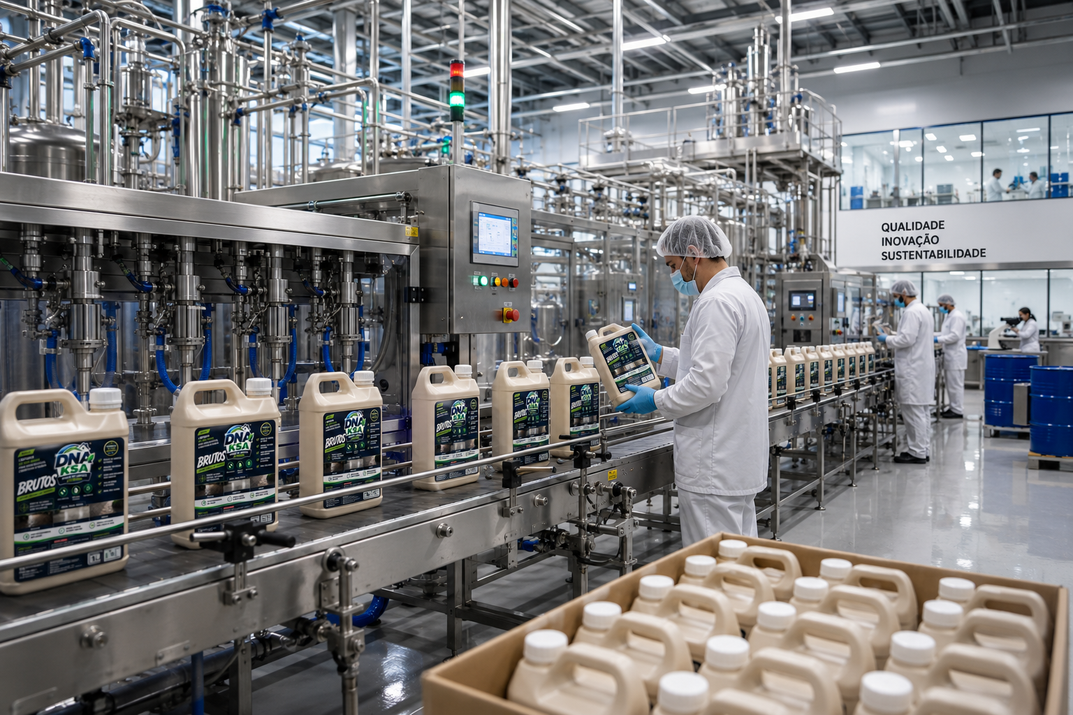 Controle de qualidade em laboratório da DNA KSA